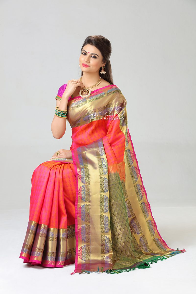 Silk Saree Photoshoot - Advertising Photography | FotoZone